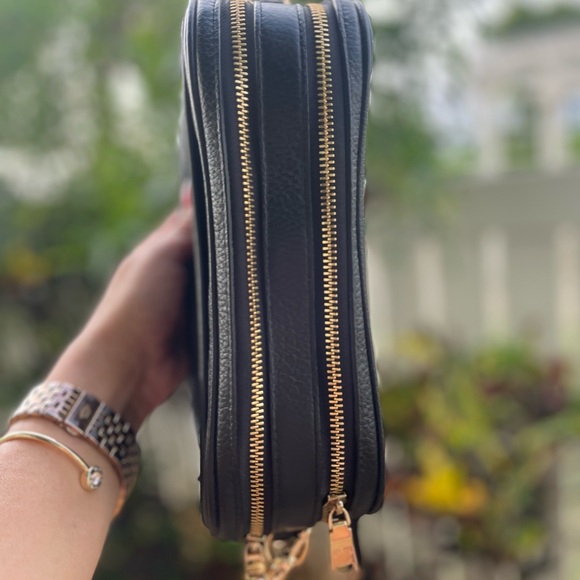 Coach Black Leather Jess Camera Crossbody Bag - Picture 7 of 8